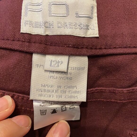Nwt Straight leg burgundy red trousers pants jeans. French dressing - Picture 8 of 8